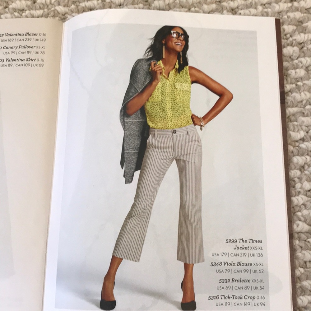 NWT CAbi Tick-Tock Crop - Picture 2 of 6